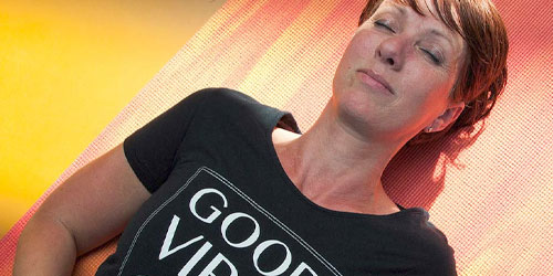 Ontspannen yoga houding